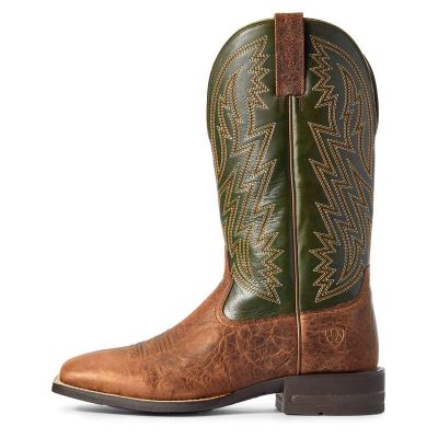 Ariat Dynamic Kahverengi / Yeşil Western Csizma Erkek (30076-772)